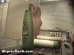 12 voyeur videos - Young slim doll getting spied after in the showers Part 3