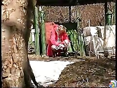 12 voyeur videos - Spying on teen peeing near country house Part 3