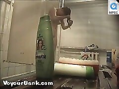 12 voyeur videos - Young slim doll getting spied after in the showers Part 3